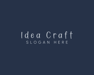 Handwriting Craft Fashion logo design