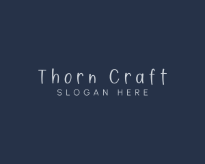 Handwriting Craft Fashion logo design