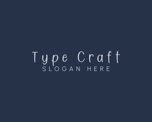 Handwriting Craft Fashion logo design