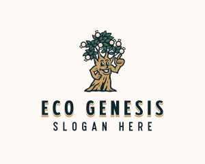 Eco Landscaping Tree logo design