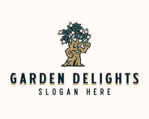 Eco Landscaping Tree logo design