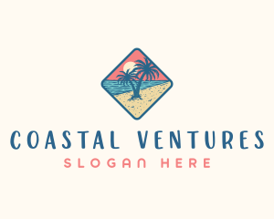 Beach Villa Resort logo design