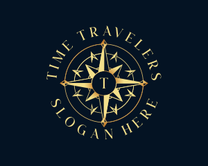 Travel Navigation Compass logo design