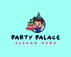 Cake Boy Birthday  logo design