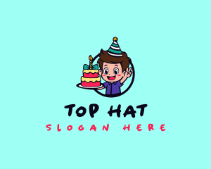 Cake Boy Birthday  logo design