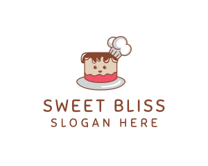 Cute Cake Chef logo design