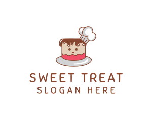 Cute Cake Chef logo design