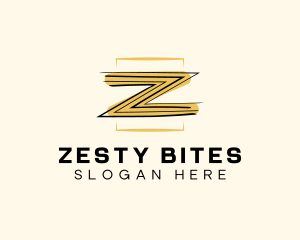 Artist Paint Letter Z logo design