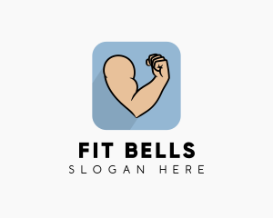 Strong Biceps Fitness logo design