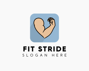 Strong Biceps Fitness logo design