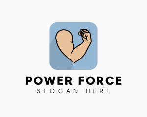 Strong Biceps Fitness logo design