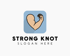 Strong Biceps Fitness logo design