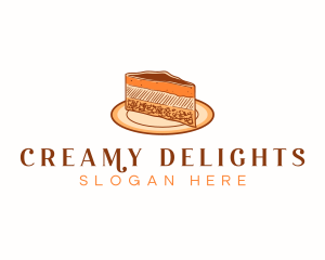 Cheesecake Sweets Dessert logo design