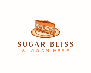 Cheesecake Sweets Dessert logo design