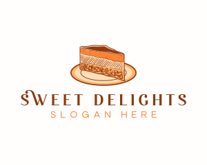 Cheesecake Sweets Dessert logo design