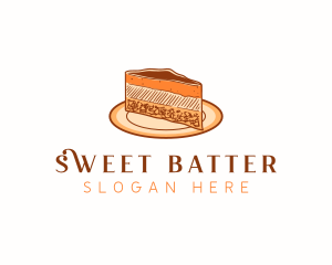 Cheesecake Sweets Dessert logo design