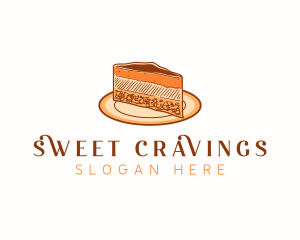 Cheesecake Sweets Dessert logo design