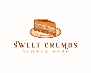 Cheesecake Sweets Dessert logo design