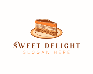 Cheesecake Sweets Dessert logo design