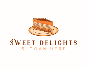 Cheesecake Sweets Dessert logo design