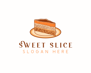 Cheesecake Sweets Dessert logo design