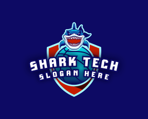 Basketball Sports Shark logo design