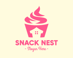 Pink Yogurt House logo design