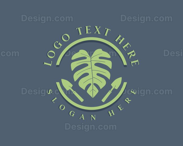 Garden Tools Leaf Logo