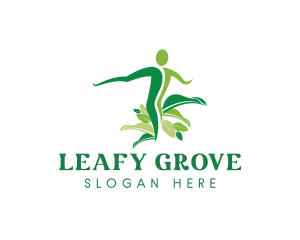 Leaves Gardening Nature logo