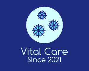 Ice Winter Snowflakes logo