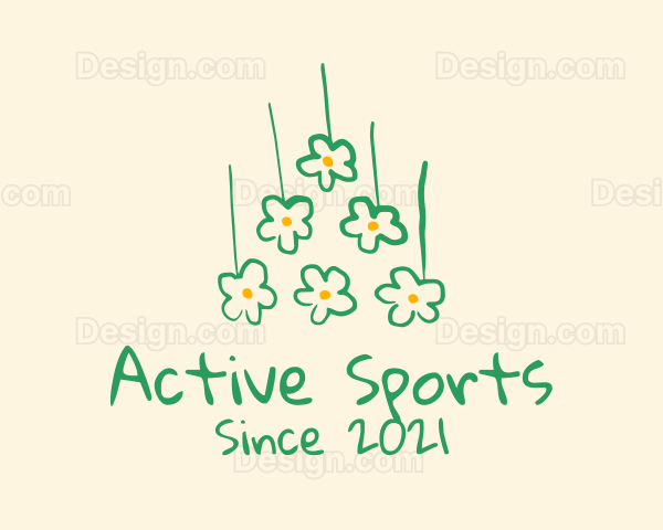 Flower Bouquet Drawing Logo