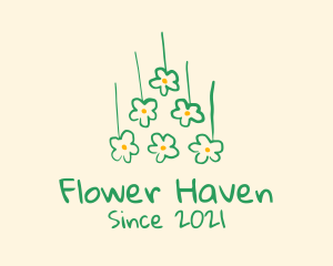 Flower Bouquet Drawing  logo