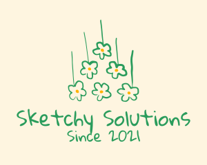 Flower Bouquet Drawing  logo