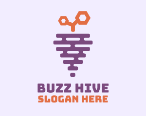 Grape Fruit Hive logo design