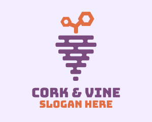 Grape Fruit Hive logo design