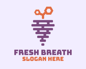 Grape Fruit Hive logo design