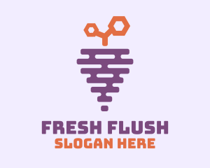 Grape Fruit Hive logo design