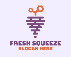 Grape Fruit Hive logo design