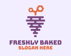 Grape Fruit Hive logo design