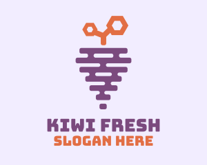 Grape Fruit Hive logo design