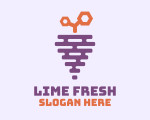 Grape Fruit Hive logo design