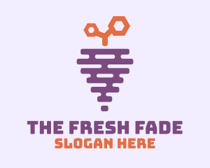 Grape Fruit Hive logo design