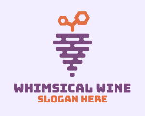 Grape Fruit Hive logo design