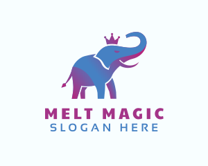 Creative Gradient Elephant logo design