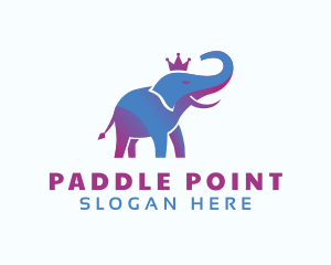 Creative Gradient Elephant logo design