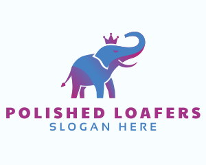 Creative Gradient Elephant logo design