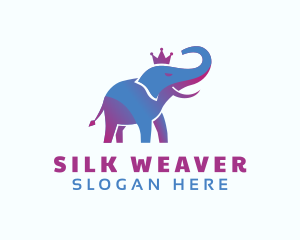 Creative Gradient Elephant logo design