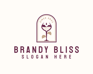 Winery Wine Glass logo