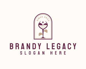 Winery Wine Glass logo