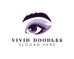 Woman Eye Beauty logo design